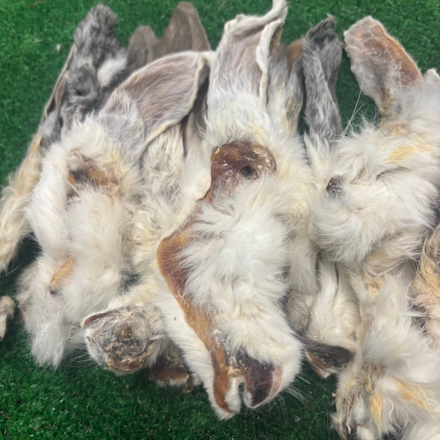 15 x Rabbit Ears - Fur on - Natural Doggy Treats