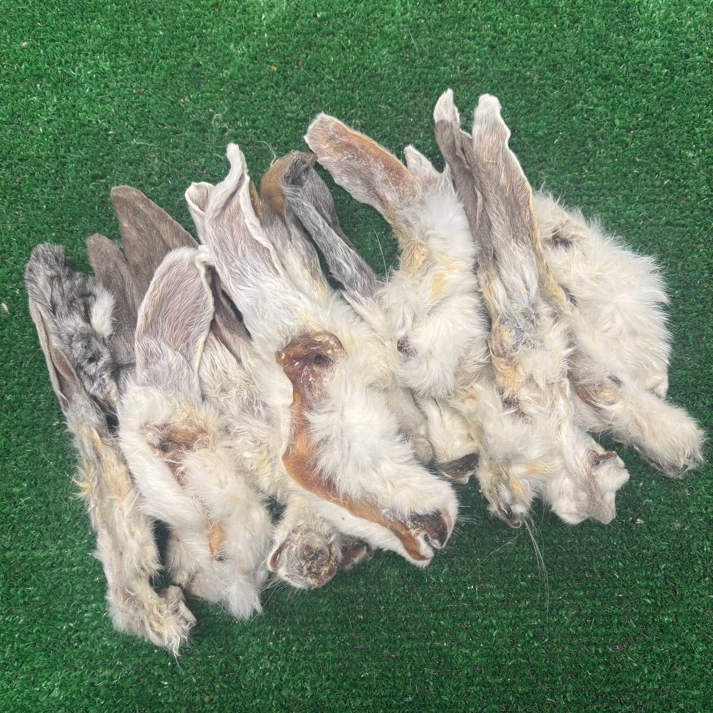 15 x Rabbit Ears - Fur on - Natural Doggy Treats