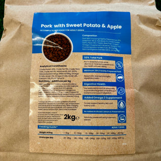 Grain free pork with sweet potato & apple