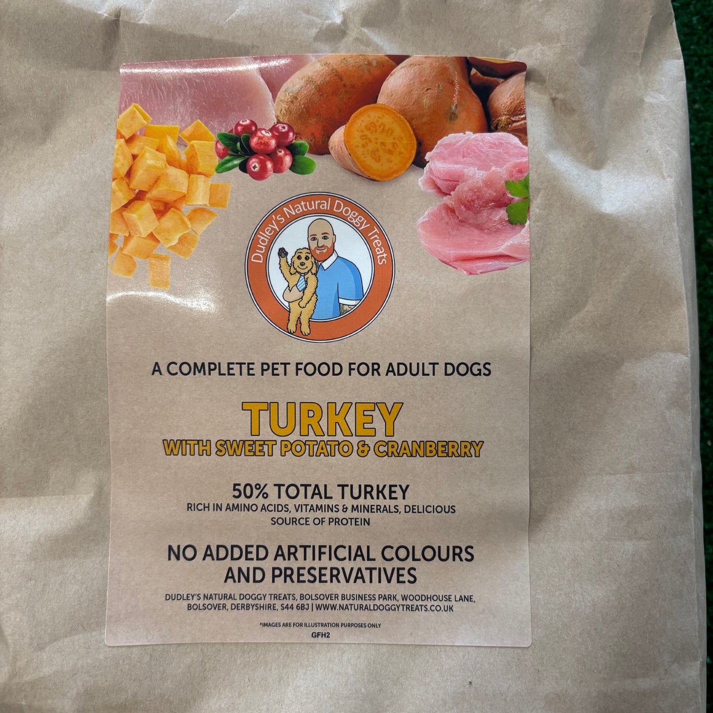Grain free turkey with sweet potato & cranberry