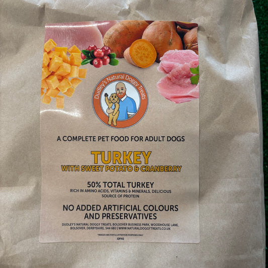 Grain free turkey with sweet potato & cranberry