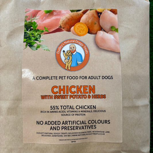 Grain free chicken with sweet potato & herb