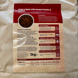 Grain free Angus beef with sweet potato & carrot