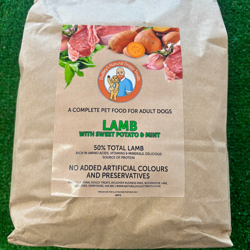 Grain free lamb with sweet potato & mint