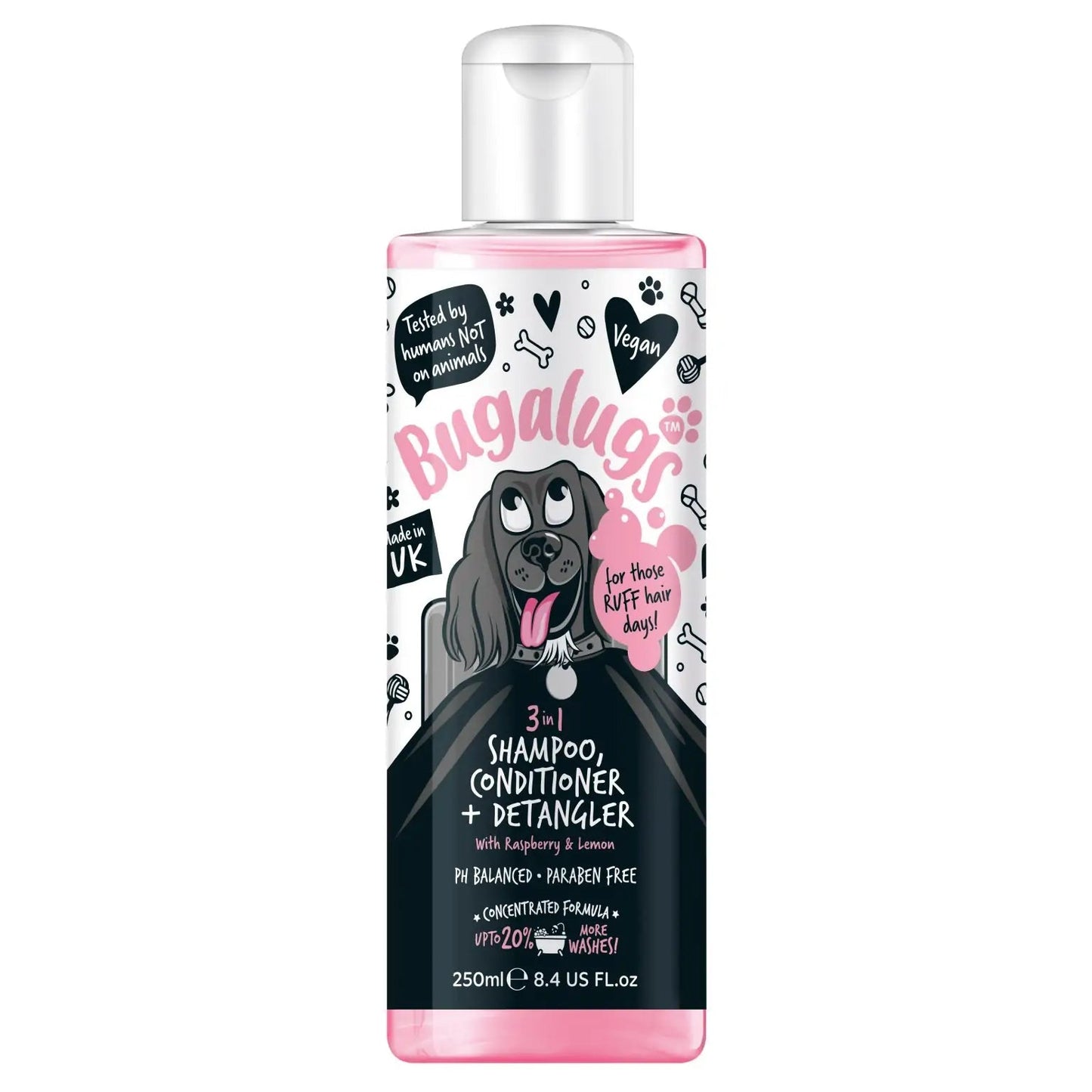 Bugalugs 3 in 1 Shampoo, Conditioner + Detangler - Natural Doggy Treats