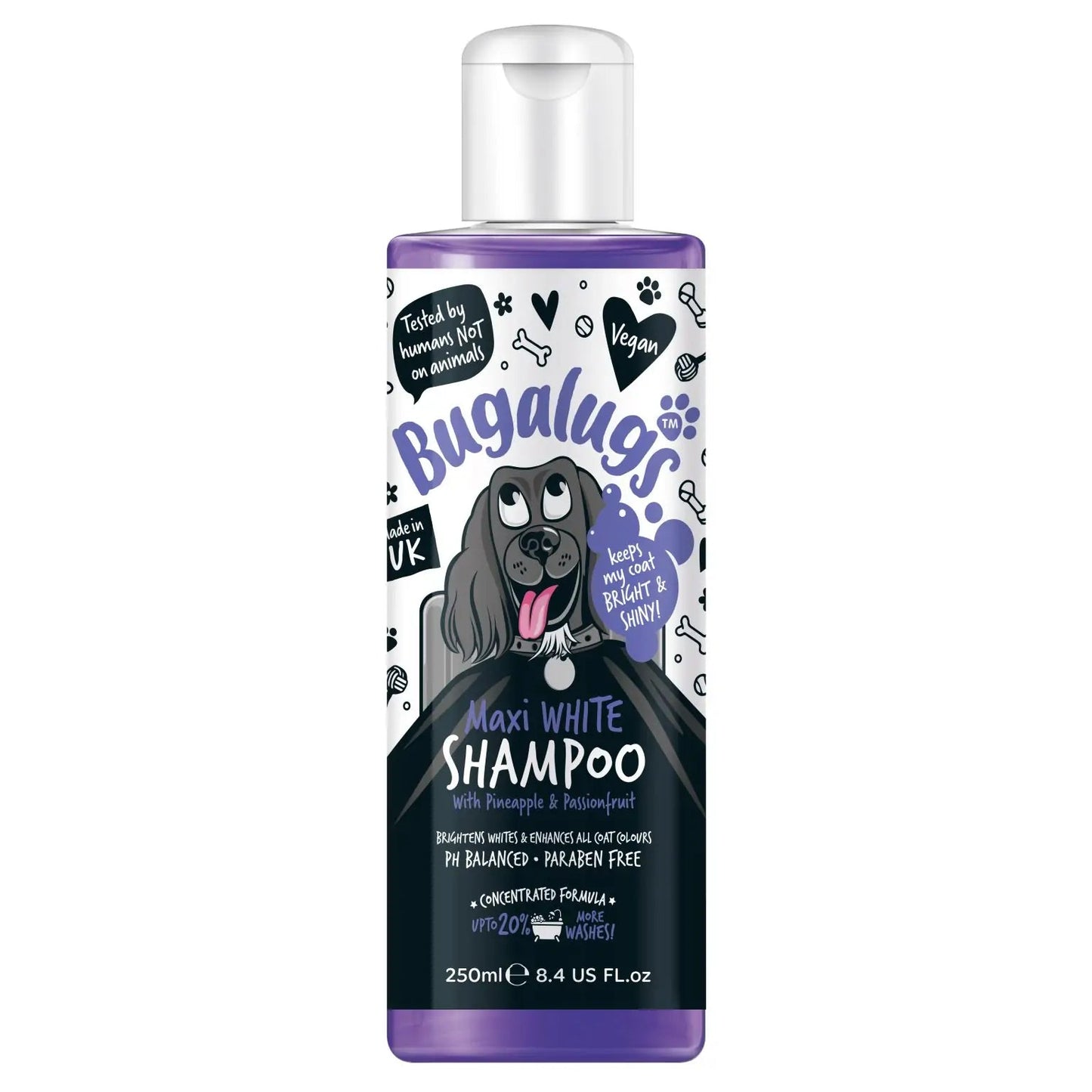 Bugalugs Maxi White Shampoo - Natural Doggy Treats