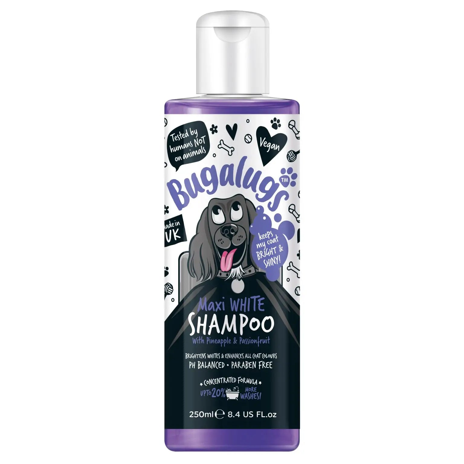 Bugalugs Maxi White Shampoo - Natural Doggy Treats