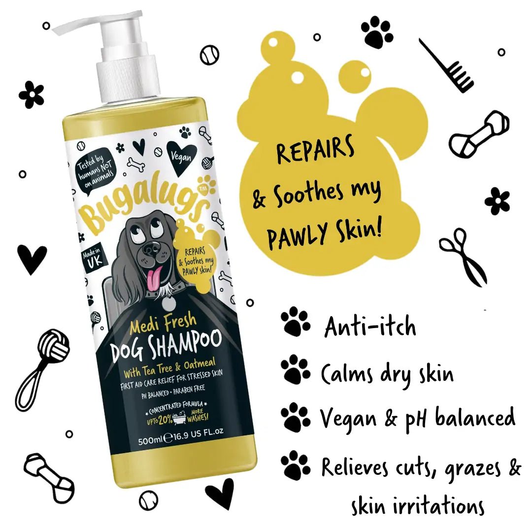 Bugalugs Medi Fresh Dog Shampoo - Natural Doggy Treats