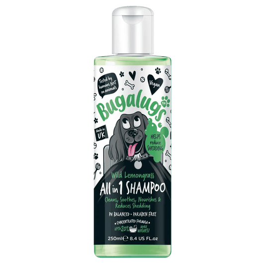 Bugalugs Wild Lemongrass All in 1 Shampoo - Natural Doggy Treats